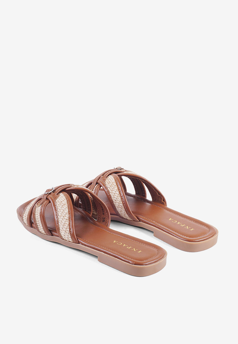 Costa Sandals in Camel