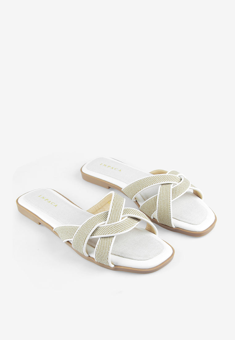 Kira Sandals in Beige
