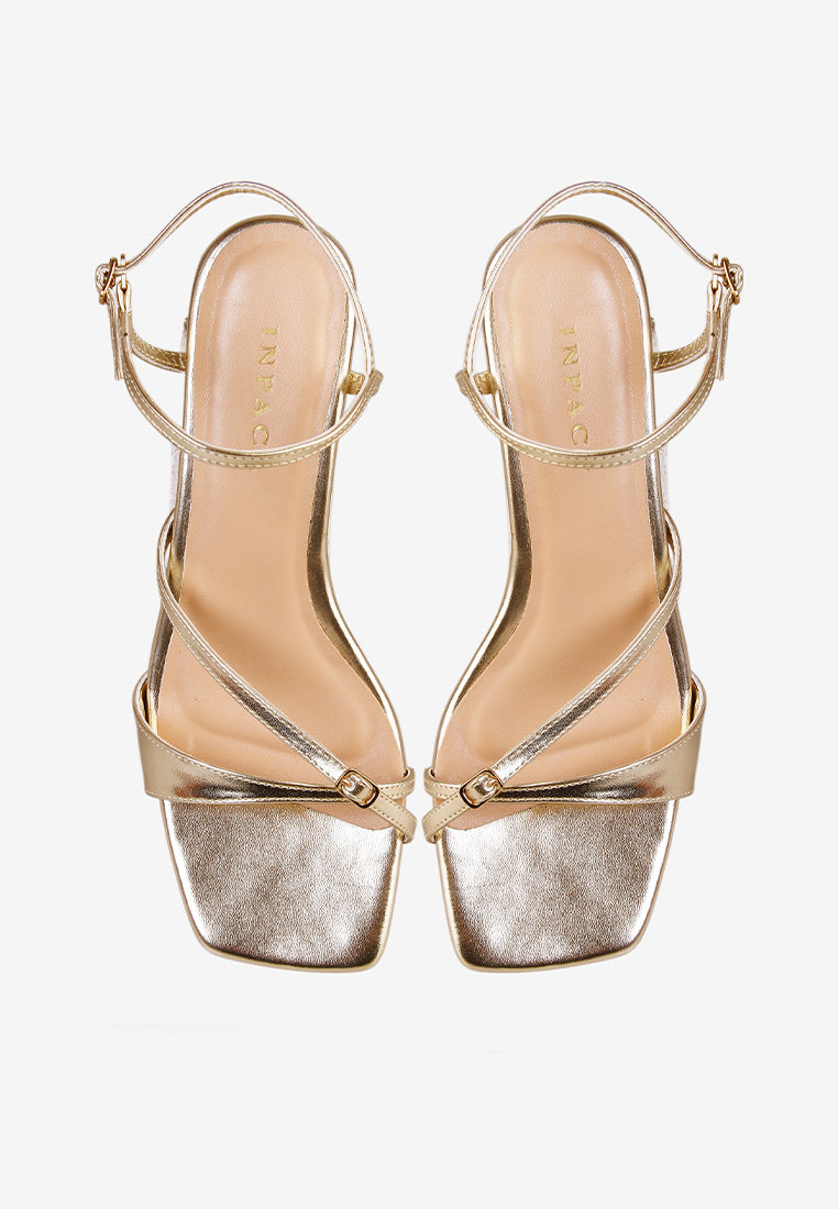 Calula Heels in Gold