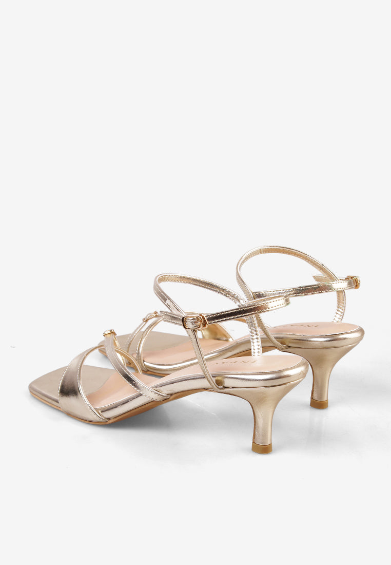 Calula Heels in Gold