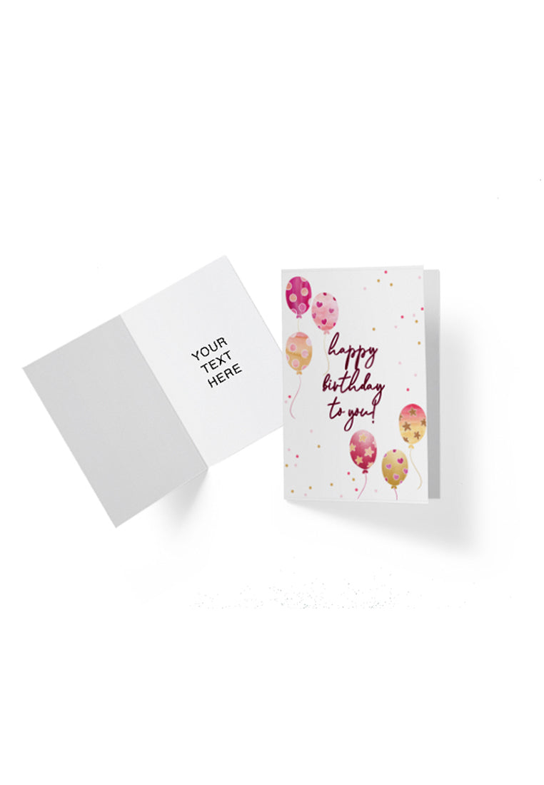 Greeting Card Birthday Baloon