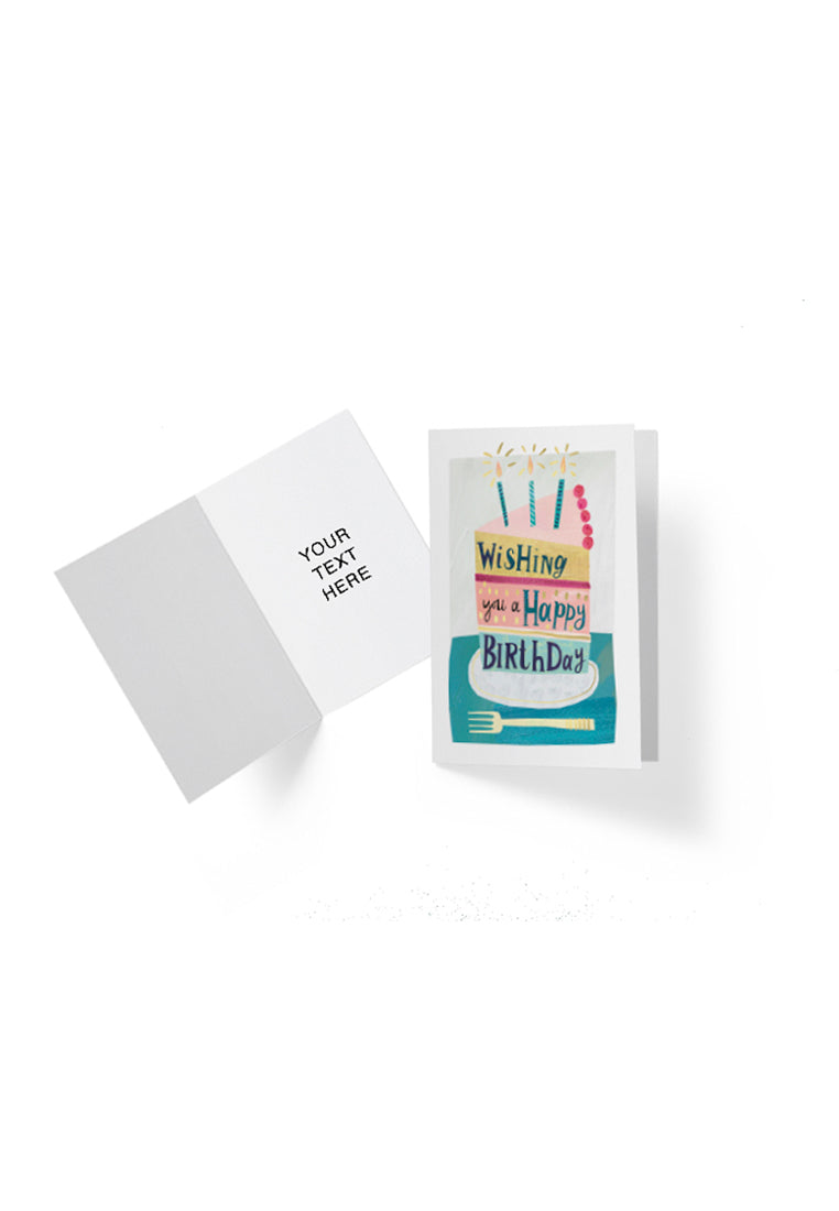 Greeting Card Birthday Cake