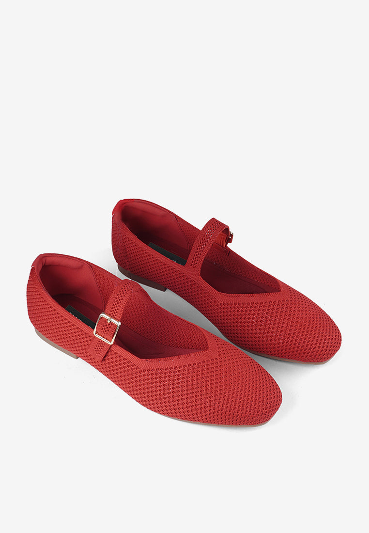 Maia Flatshoes in Red