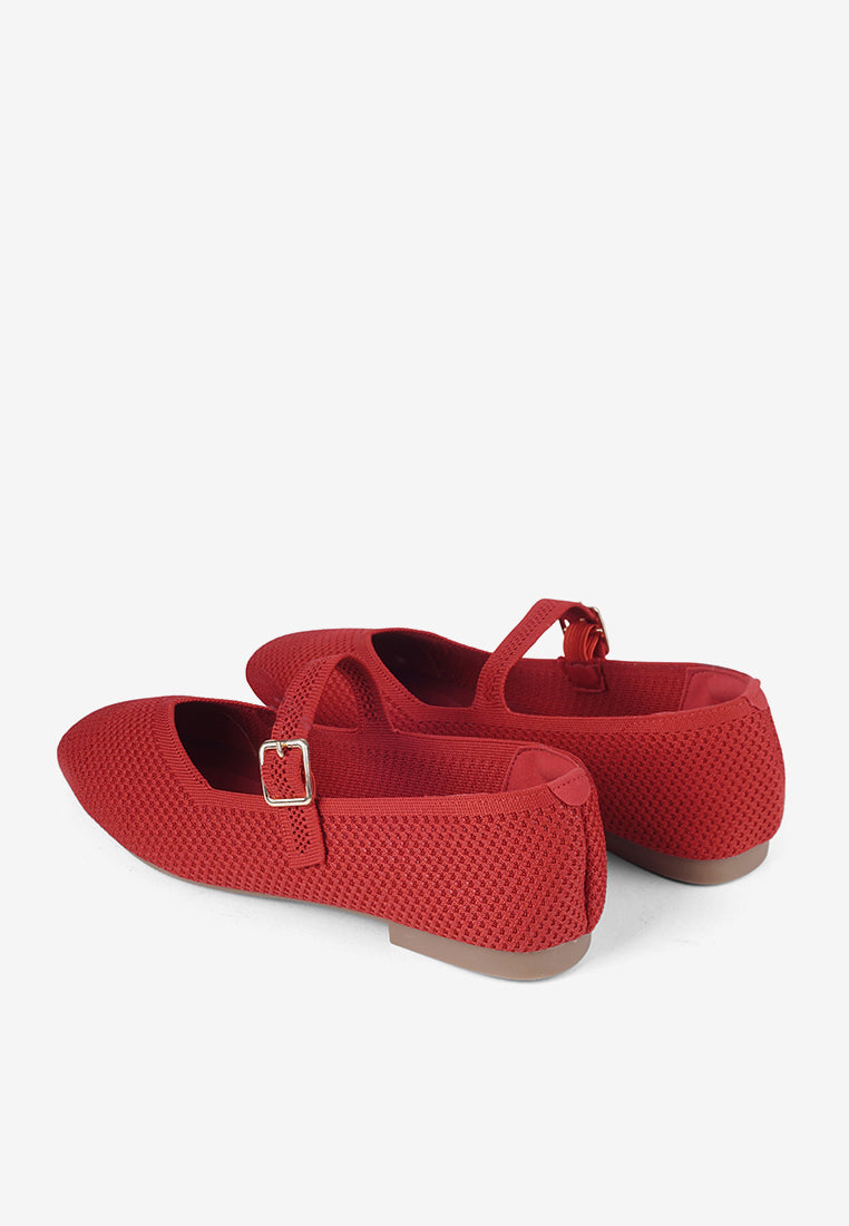 Maia Flatshoes in Red