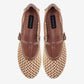 Aria Natural Woven Mary Jane Flat Shoes Summer Slip On