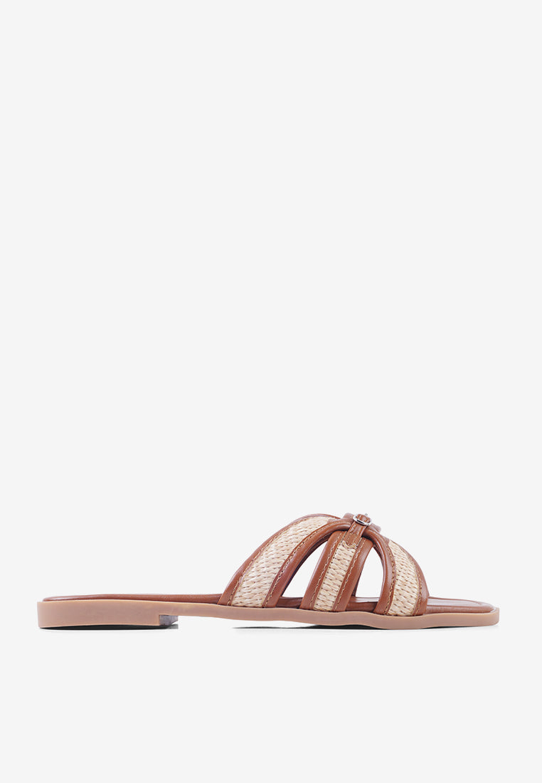 Costa Sandals in Camel