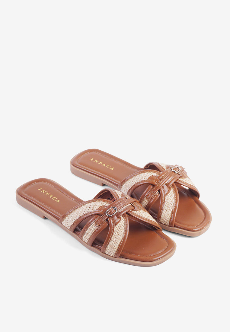 Costa Sandals in Camel