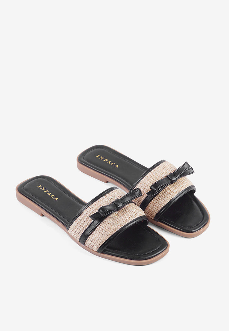 Panama Sandals in Black