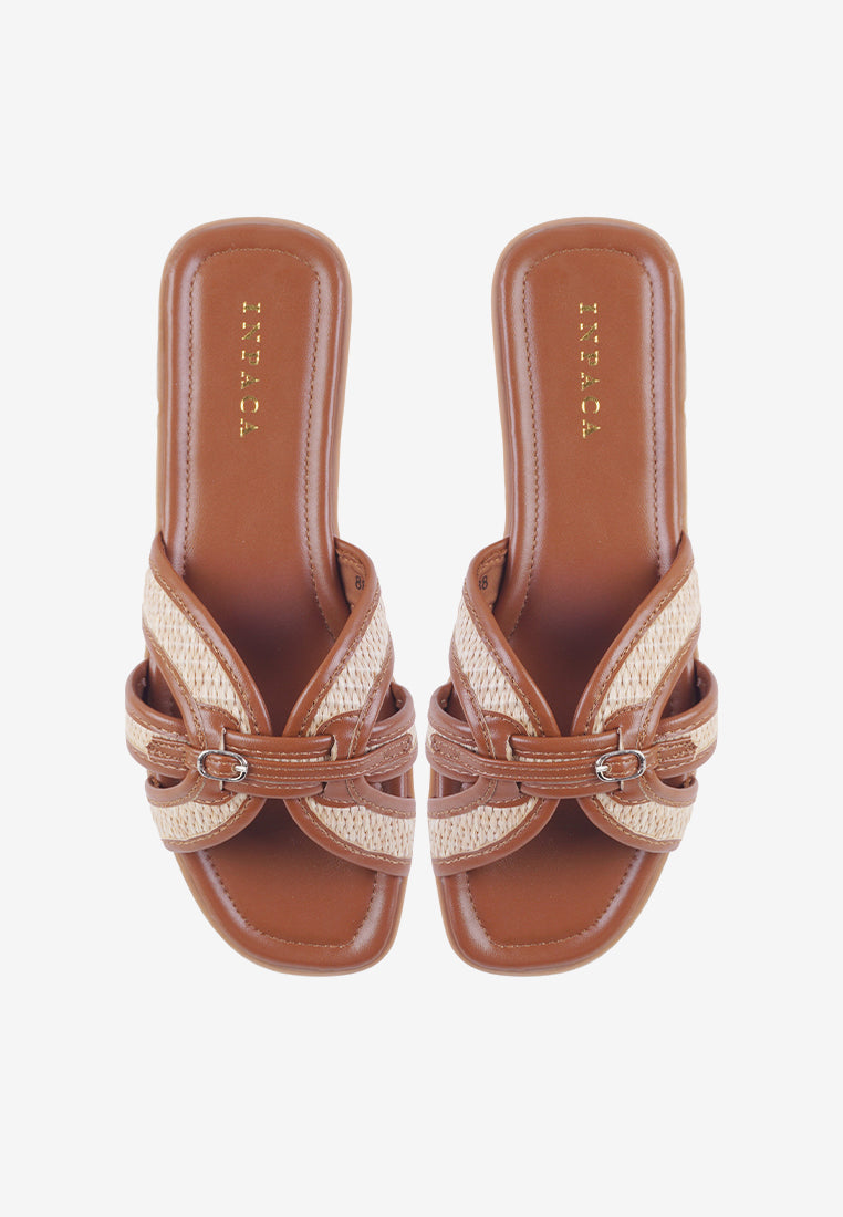 Costa Sandals in Camel