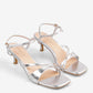 Calula Heels in Silver