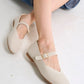 Maia Flatshoes in Cream
